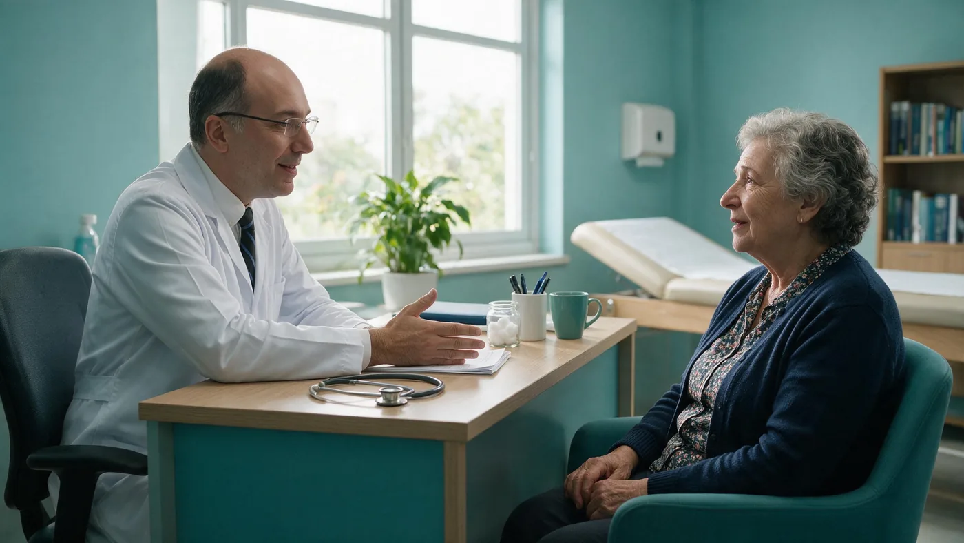 Dr. Michel Chebel em consulta com paciente