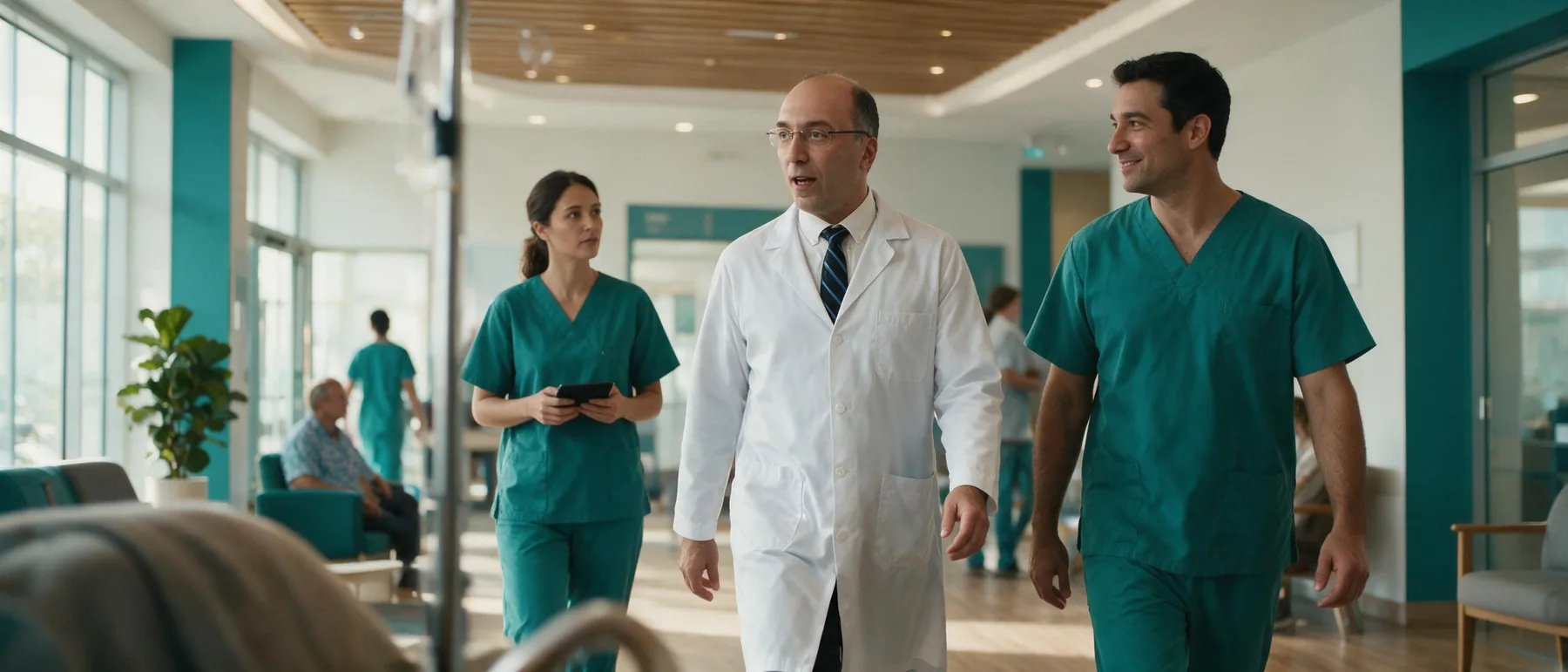 Dr. Michel Chebel e equipe em clínica oncológica